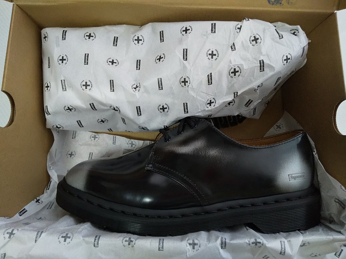 26cm Supreme Dr Martens 1461 3-Eye Shoe Black シュプリーム 26cm Supreme Dr Martens 1461 3-Eye Shoe Black シュプリーム