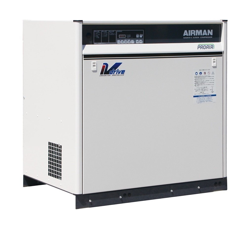 新品 北越工業 SAS8VD-C インバータ制御 エアー コンプレッサー 7.5Kw AIRMAN エアマン