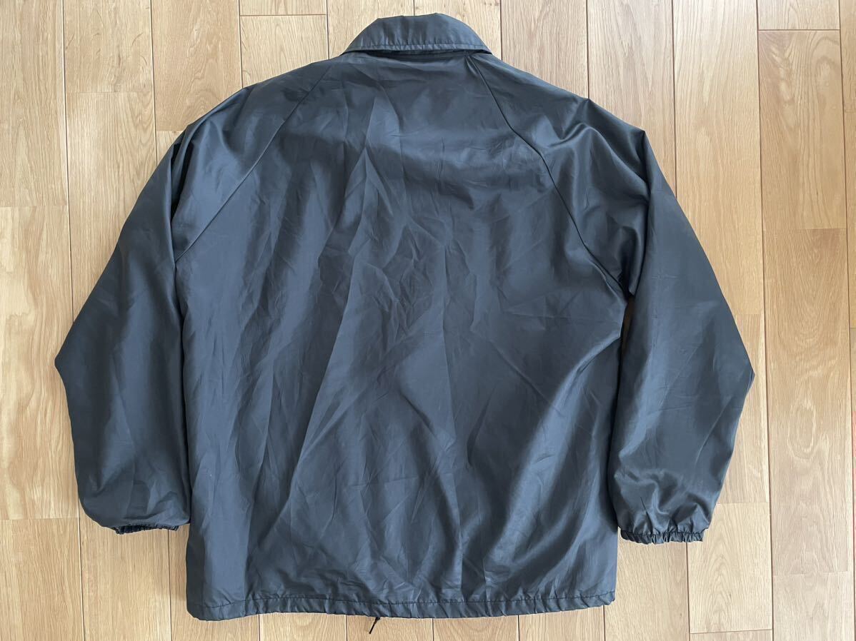 希少カラー黒色♪60'S ビンテージchampion coach jacket sizeL ランタグチャンピオンコーチジャケットBLACKブラックラグランスリーブUSA製_画像3