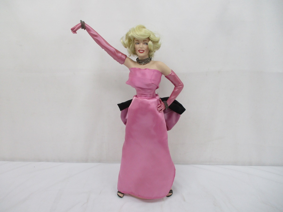 6744P マリリン・モンロー ピンクドレス 紳士は金髪がお好き フランクリンミント社 陶器人形 フィギュア FRANKLIN MINT/MARILYN MONROEの画像1
