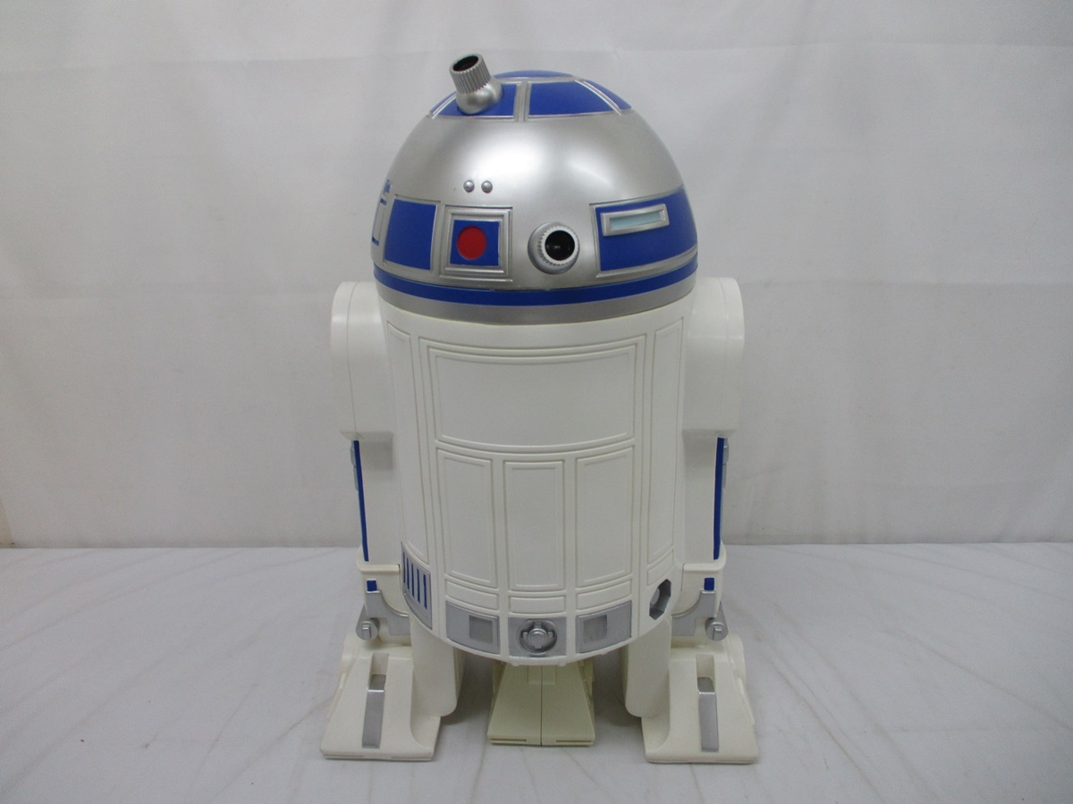 6767Y スターウォーズ STARWARS R2D2 ビッグサイズ ゴミ箱 ダストボックス ペダル式 全高約60cm R2-D2 小物入れ フィギュア 置物の画像3