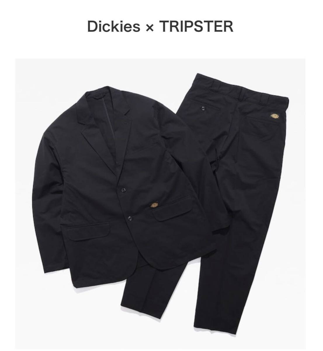 Dickies TRIPSTER Suit Black セットアップ サイズM 新品未使用  スーツの画像1