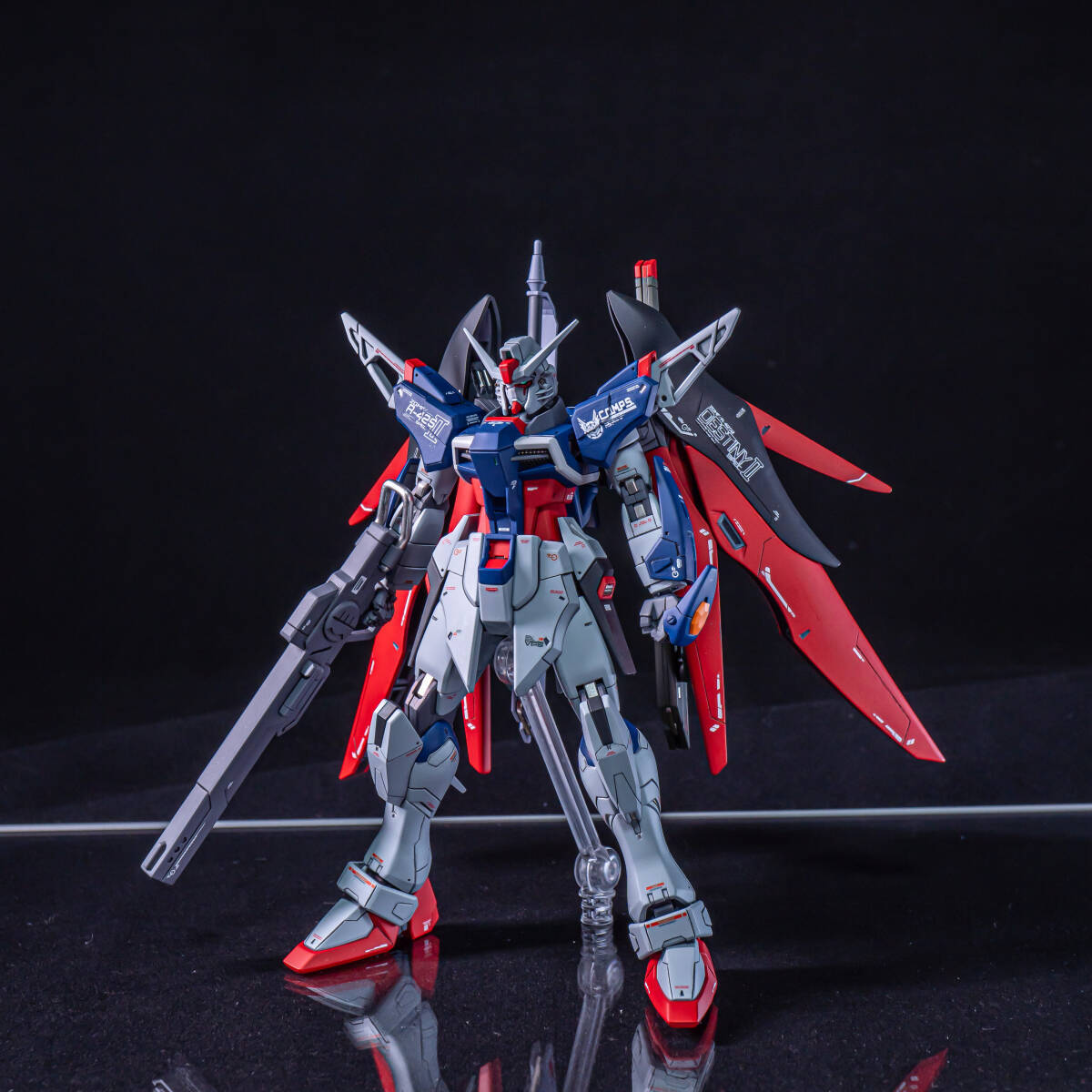 HGCE デスティニーガンダム Spec.2 徹底改修塗装済み完成品 1/144 スペック２ 機動戦士ガンダムSEED FREEDOM オークション落札品の画像2