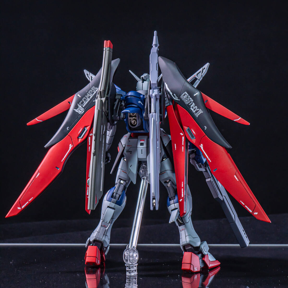 HGCE デスティニーガンダム Spec.2 徹底改修塗装済み完成品 1/144 スペック２ 機動戦士ガンダムSEED FREEDOM オークション落札品の画像3