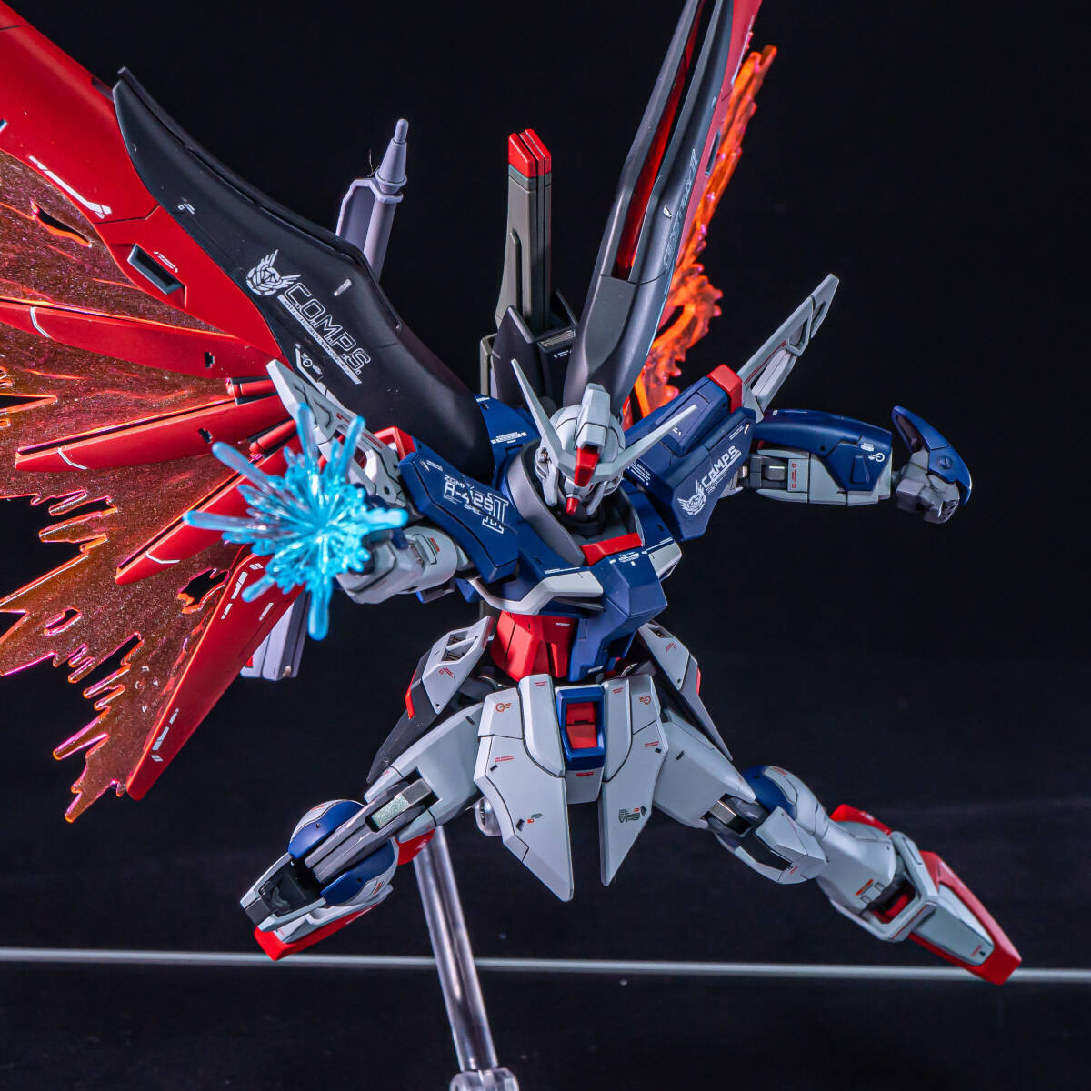 HGCE デスティニーガンダム Spec.2 徹底改修塗装済み完成品 1/144 スペック２ 機動戦士ガンダムSEED FREEDOM オークション落札品の画像5