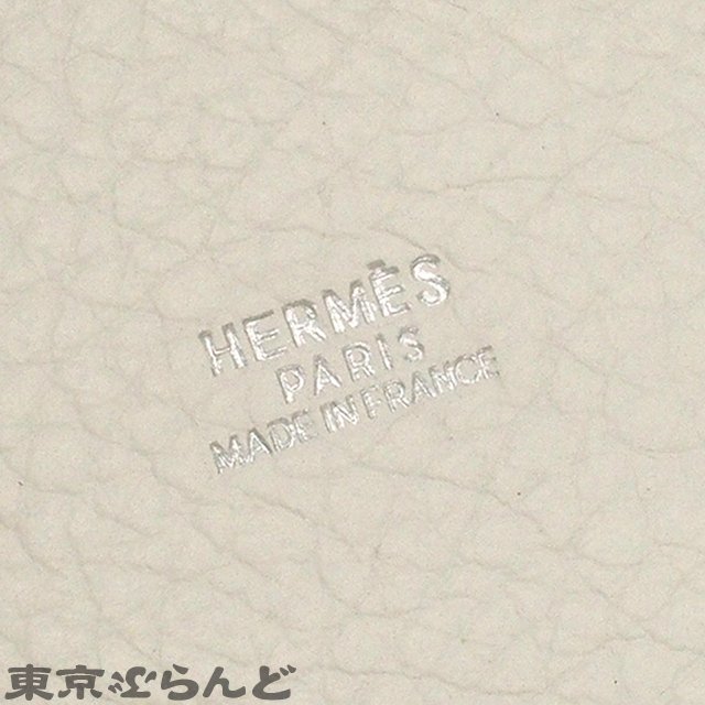 101717901 エルメス HERMES ピコタン MM □I刻印 クレ シルバー金具 トリヨンクレマンス ハンドバッグ レディース_画像6