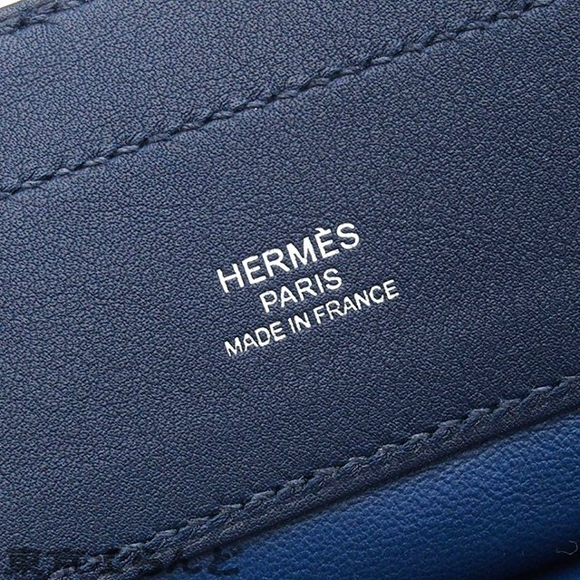 101717980 エルメス HERMES サック アリーヌ ミニ Y刻印 ブルードマルト シルバー金具 スイフト 2020年 ショルダーバッグ_画像6