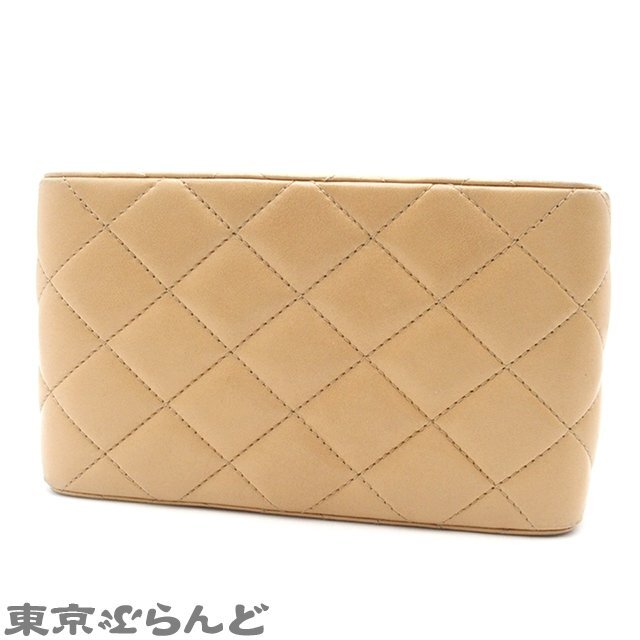 101696000 シャネル CHANEL ココマーク マトラッセ デミ柄 チェーンハンドバッグ ベージュ ラムスキン ハンドバッグ レディース_画像3