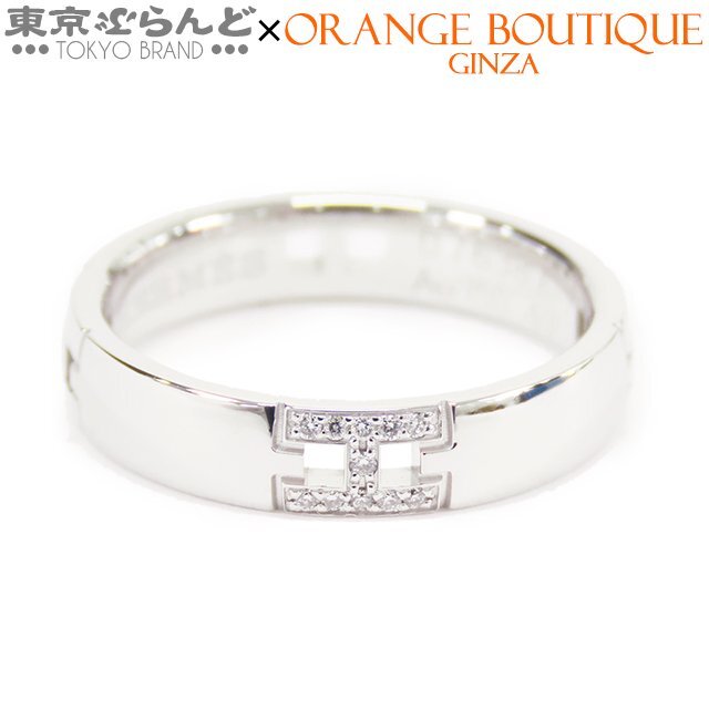 101708819 エルメス HERMES ヘラクレス リング ホワイトゴールド K18WG ダイヤモンド 47 指輪 レディース 仕上済