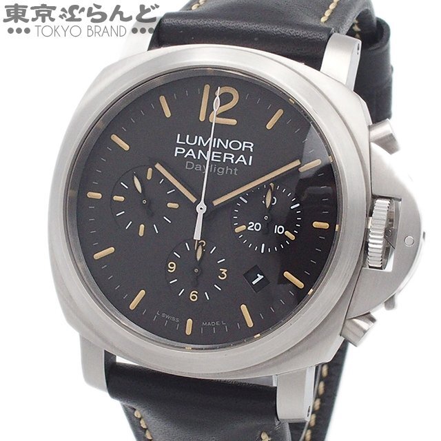 101719182 パネライ PANERAI ルミノール クロノ デイライト 44ｍｍ PAM00356 グレー SS ラバー 腕時計 メンズ 自動巻 O番_画像1