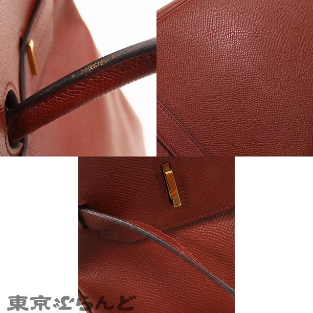 101718771 エルメス HERMES バーキン 35 □A刻印 ルージュアッシュ ゴールド金具 クシュベル ハンドバッグ レディース_画像7