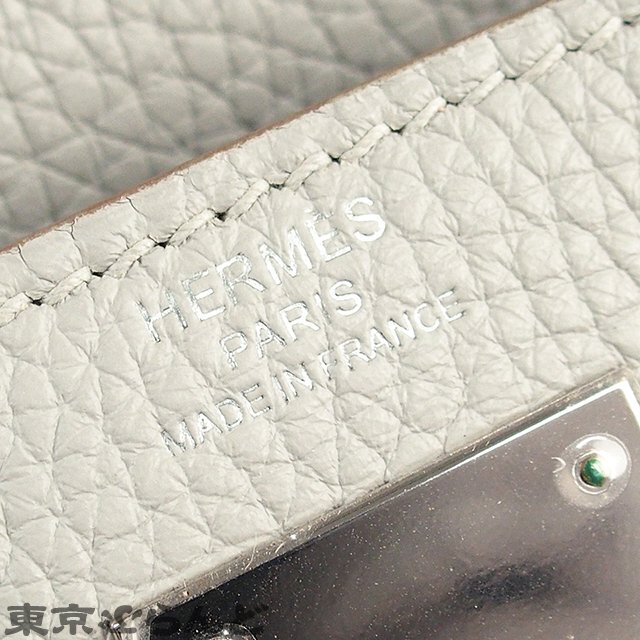 101672733 エルメス HERMES ケリー 28 内縫 C刻印 グリスパール シルバー金具 トリヨンクレマンス 2way バッグ ハンドバッグ レディース_画像7