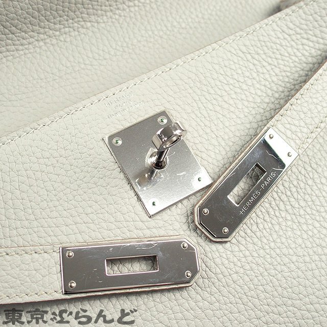 101672733 エルメス HERMES ケリー 28 内縫 C刻印 グリスパール シルバー金具 トリヨンクレマンス 2way バッグ ハンドバッグ レディース_画像6