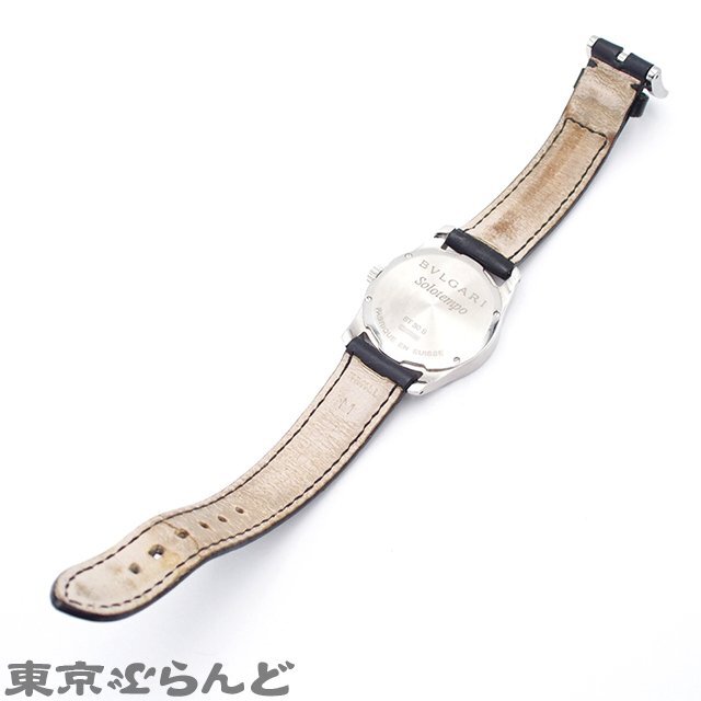 101715435 1円 ブルガリ BVLGARI ソロテンポ ST30S ステンレススチール レザー 腕時計 レディース クォーツの画像3