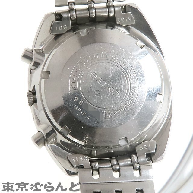 101712805 1円 セイコー SEIKO 5スポーツ スピードタイマー 6139-6010 ブルー SS デイデイト クロノグラフ ファイブ 腕時計 メンズ 自動巻_画像4