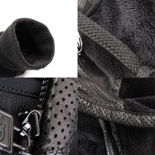 101721339 Chanel CHANEL sportsline boa Parker fleece P34160K01052 black black polyester lambskin trim 09C 36