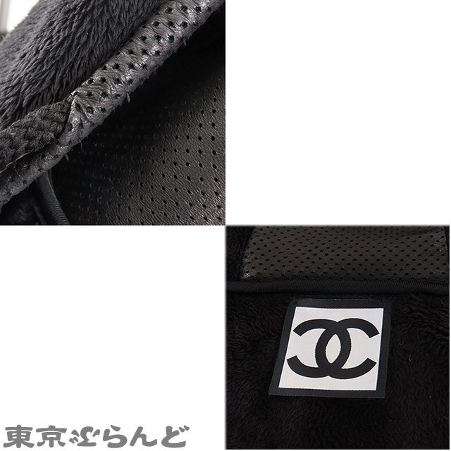 101721339 Chanel CHANEL sportsline boa Parker fleece P34160K01052 black black polyester lambskin trim 09C 36