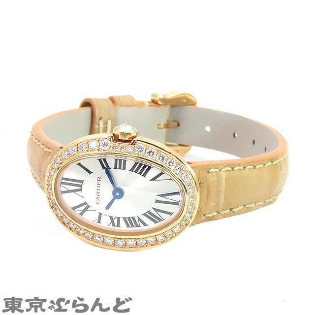 101721278 Cartier Mini Baignoire часы W8000017 K18PG крокодил чистое золото after бриллиантовая оправа наручные часы женский кварц 