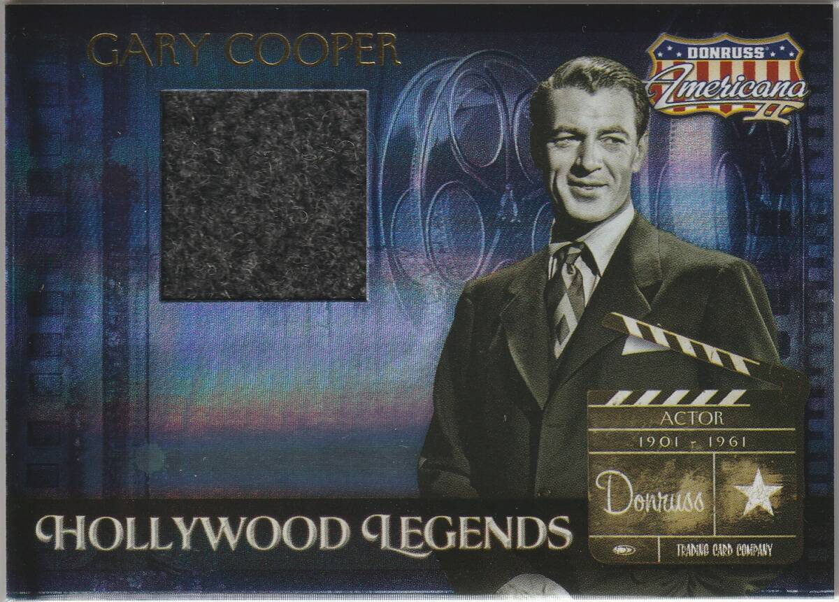 Gary Cooper ゲイリー・クーパー 着用衣装カード 2008Americana II 俳優 誰が為に鐘は鳴る、真昼の決闘の画像1