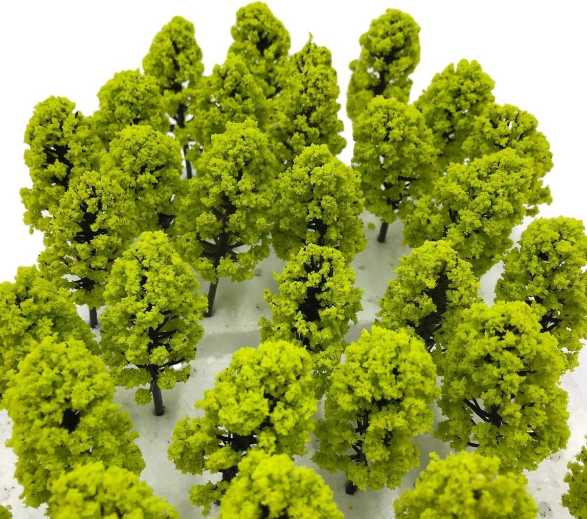 黄緑 8.5cm [DauStage] 杉の木 森林 スギ 模型 選べる 色 サイズ Nゲージ ジオラマ 鉄道 建築 用 樹木 風_画像1