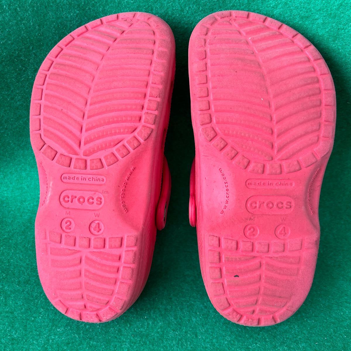 CROCS Crocs сандалии 20cm соответствует M2W4 красный used
