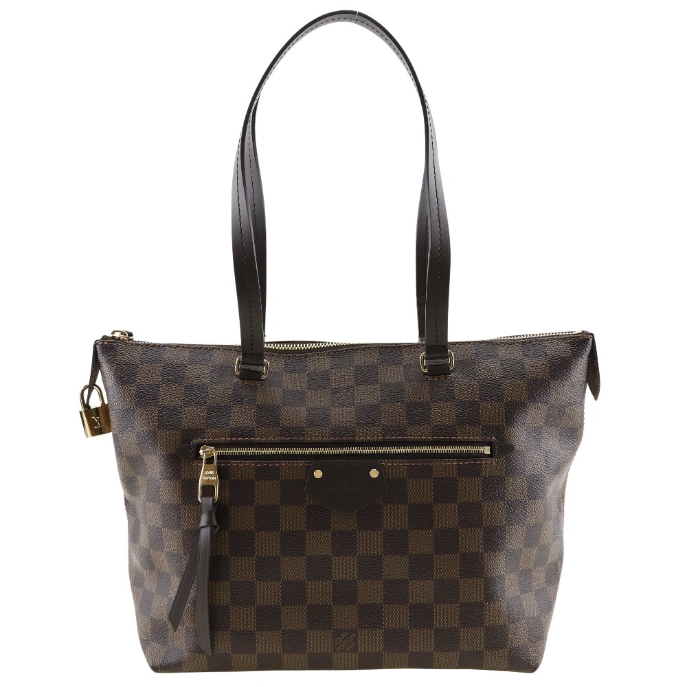 LOUIS VUITTON ルイ・ヴィトン イエナPM N41012 FL4138 トートバッグ ダミエキャンバス 茶 レディース【W121324446】中古_画像1