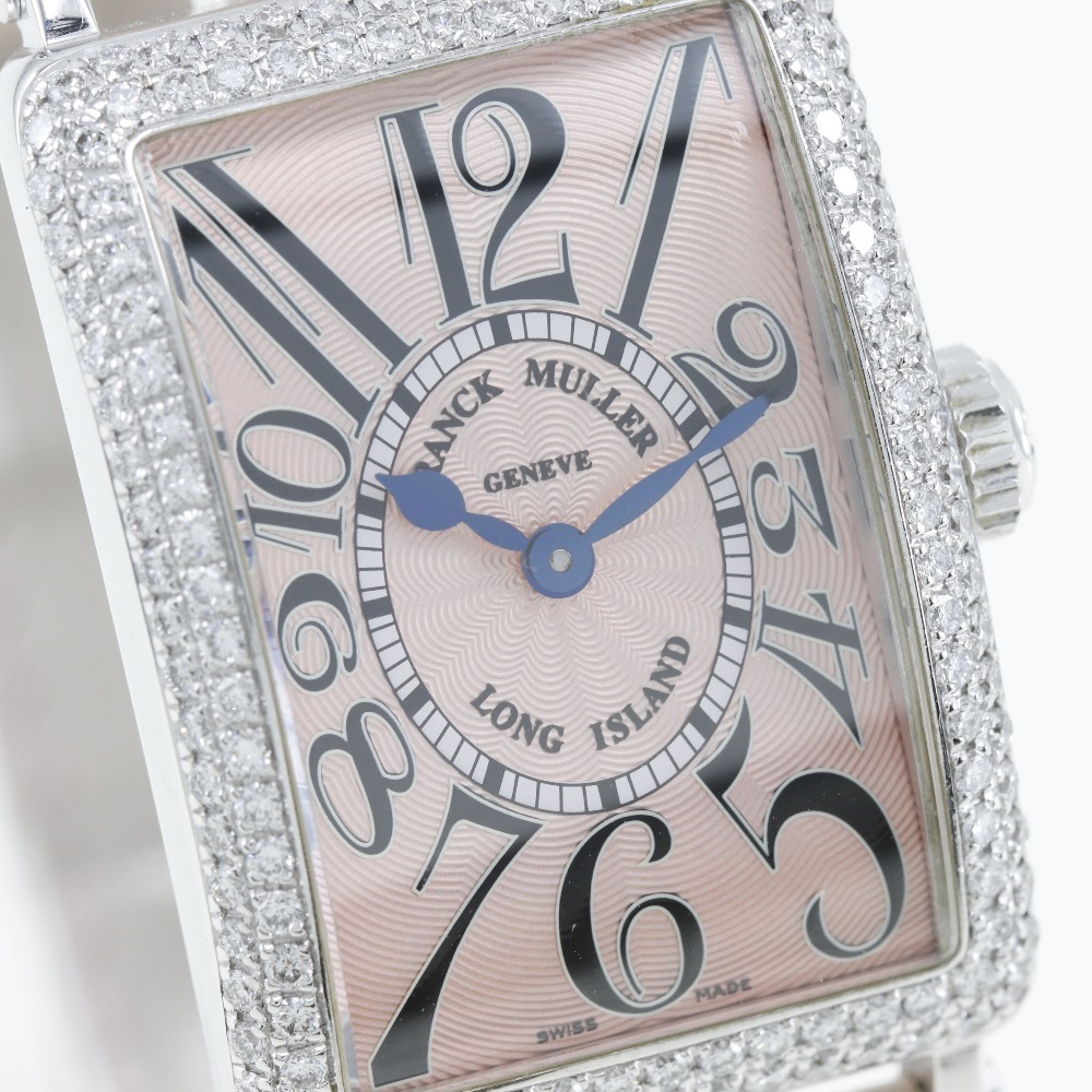 FRANCK MULLER フランクミュラー ロングアイランド 販売店保証書 内箱劣化 ダイヤベゼル 900QZD 腕時計 レディース【90000044】中古_画像3