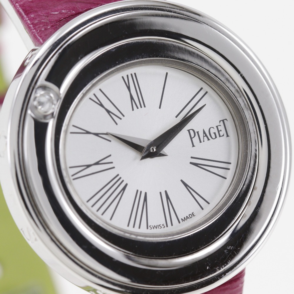 PIAGET ピアジェ ポセション 1Pダイヤ P10402 腕時計 K18WG×クロコダイル クオーツ アナログ表示 レディース【I120224013】中古_画像3