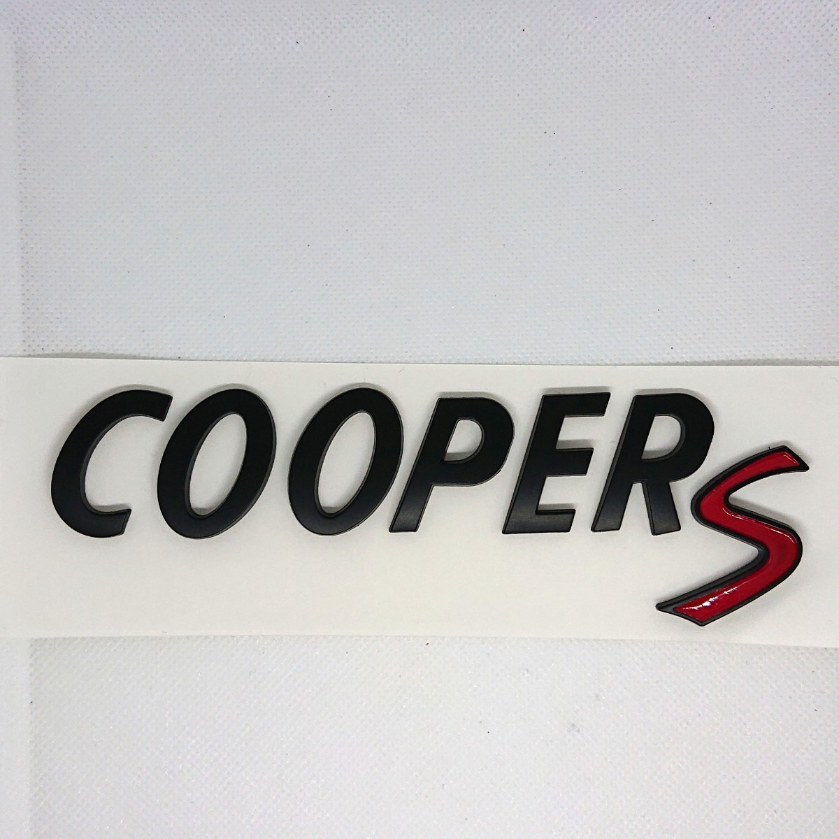 ミニ クーパー 3D ロゴ エンブレム ステッカー マットブラック 送料無料 匿名配送/カーステッカー ワンポイント ドレスアップ COOPER S_画像1