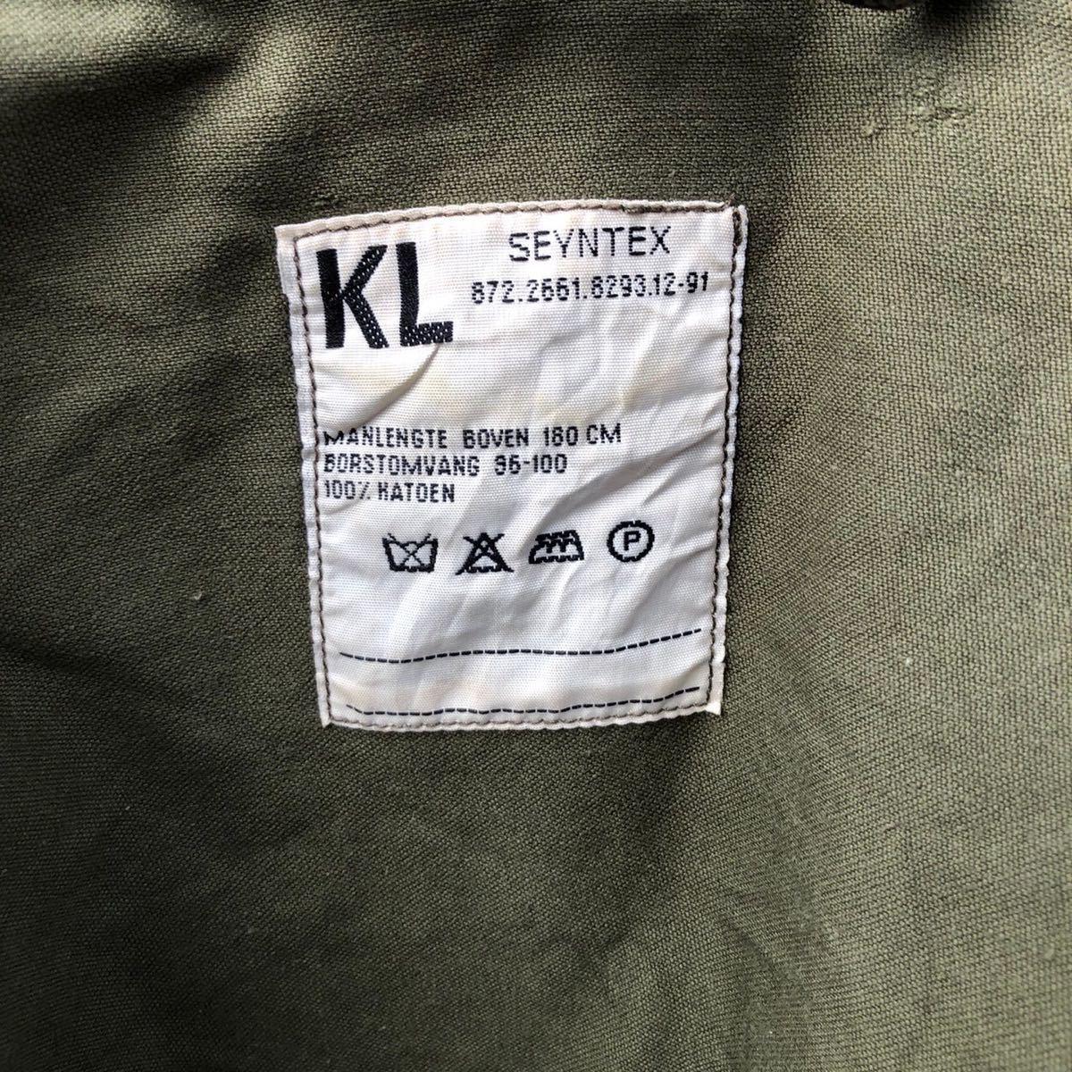 90s オランダ軍 実物 KL SEYNTEX フィールド ジャケット 90s オランダ軍 実物 KL SEYNTEX フィールド ジャケット