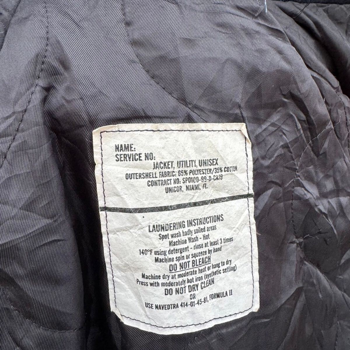90s 米軍 実物 USnavy USN ユーティリティ ジャケット ユニ 90s 米軍 実物 USnavy USN ユーティリティ ジャケット ユニ