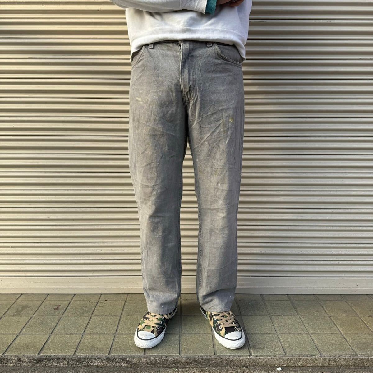 90s Levi's 505 ブラックデニム グレー ヴィンテージ 先染め 00s 90s Levi's 505 ブラックデニム グレー ヴィンテージ 先染め 00s