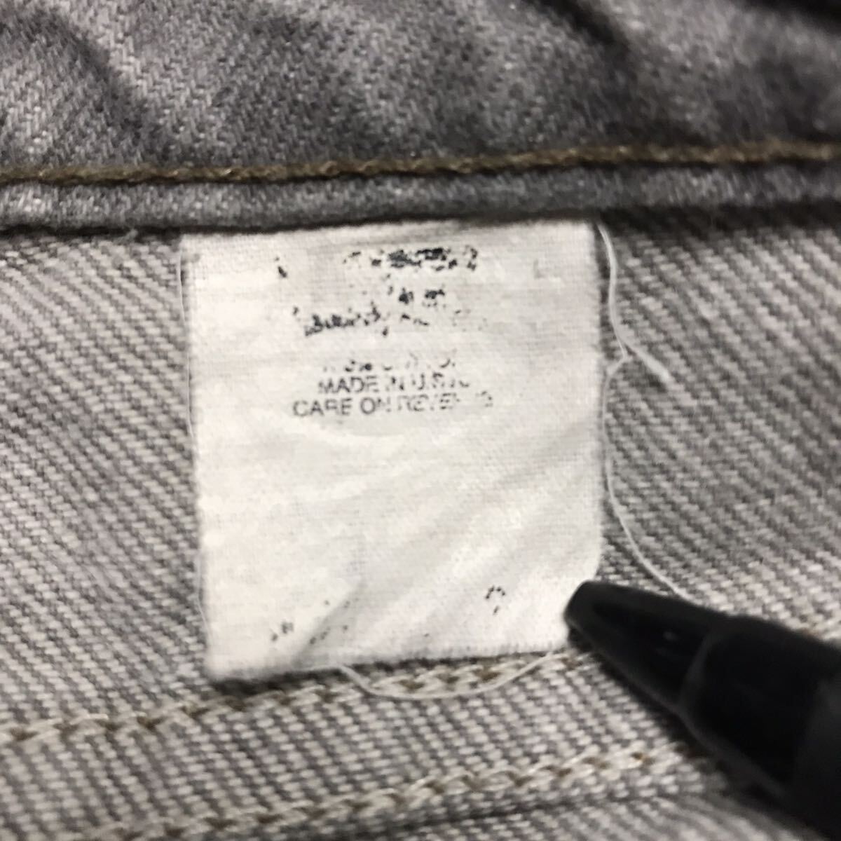 90s Levi's 505 ブラックデニム グレー ヴィンテージ 先染め 00s 90s Levi's 505 ブラックデニム グレー ヴィンテージ 先染め 00s