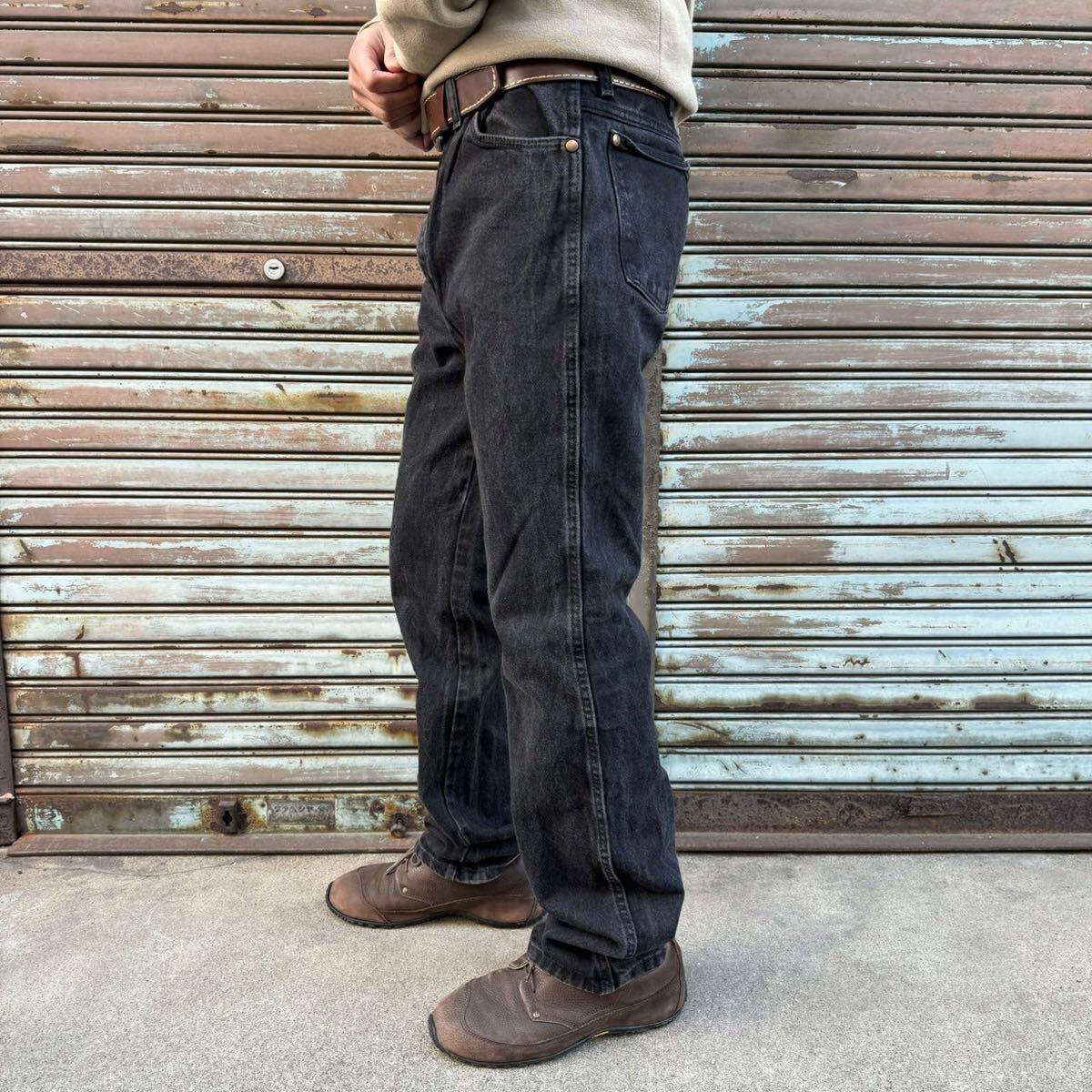 後染め 90s Wrangler ラングラー 936WBK デニムパンツ Black 後染め 90s Wrangler ラングラー 936WBK デニムパンツ Black