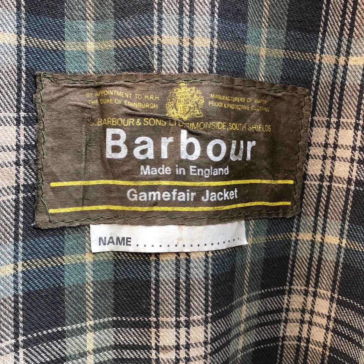 貴重 70s Barbour Gamefair c40 1クラウン 1クレスト ゲーム 貴重 70s Barbour Gamefair c40 1クラウン 1クレスト ゲーム