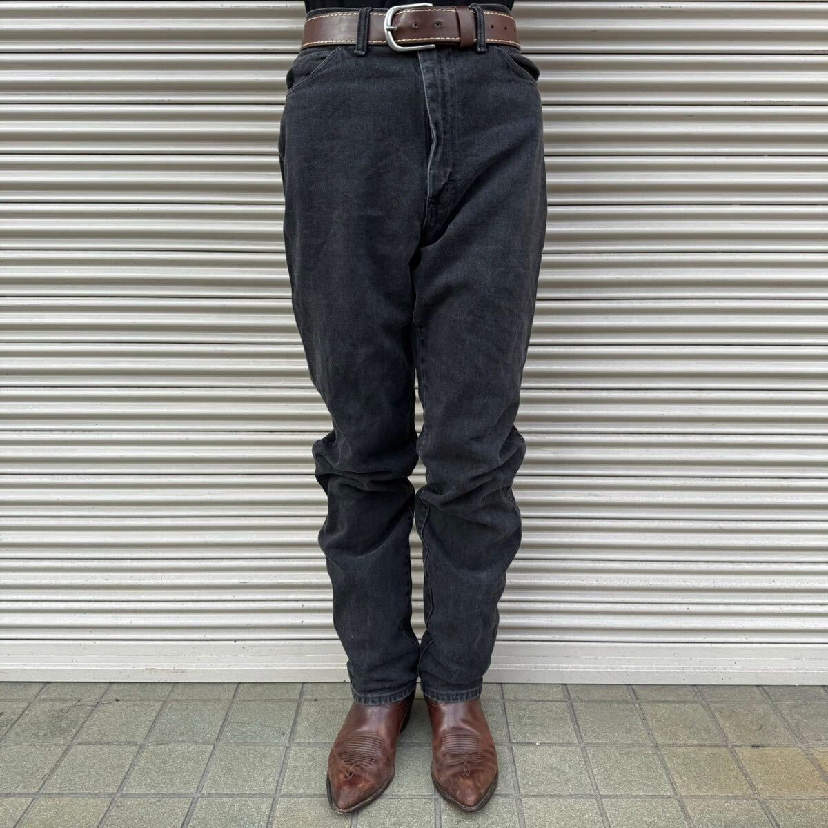90s Wrangler ラングラー 12MWZWK デニムパンツ Black Denim 90s Wrangler ラングラー 12MWZWK デニムパンツ Black Denim