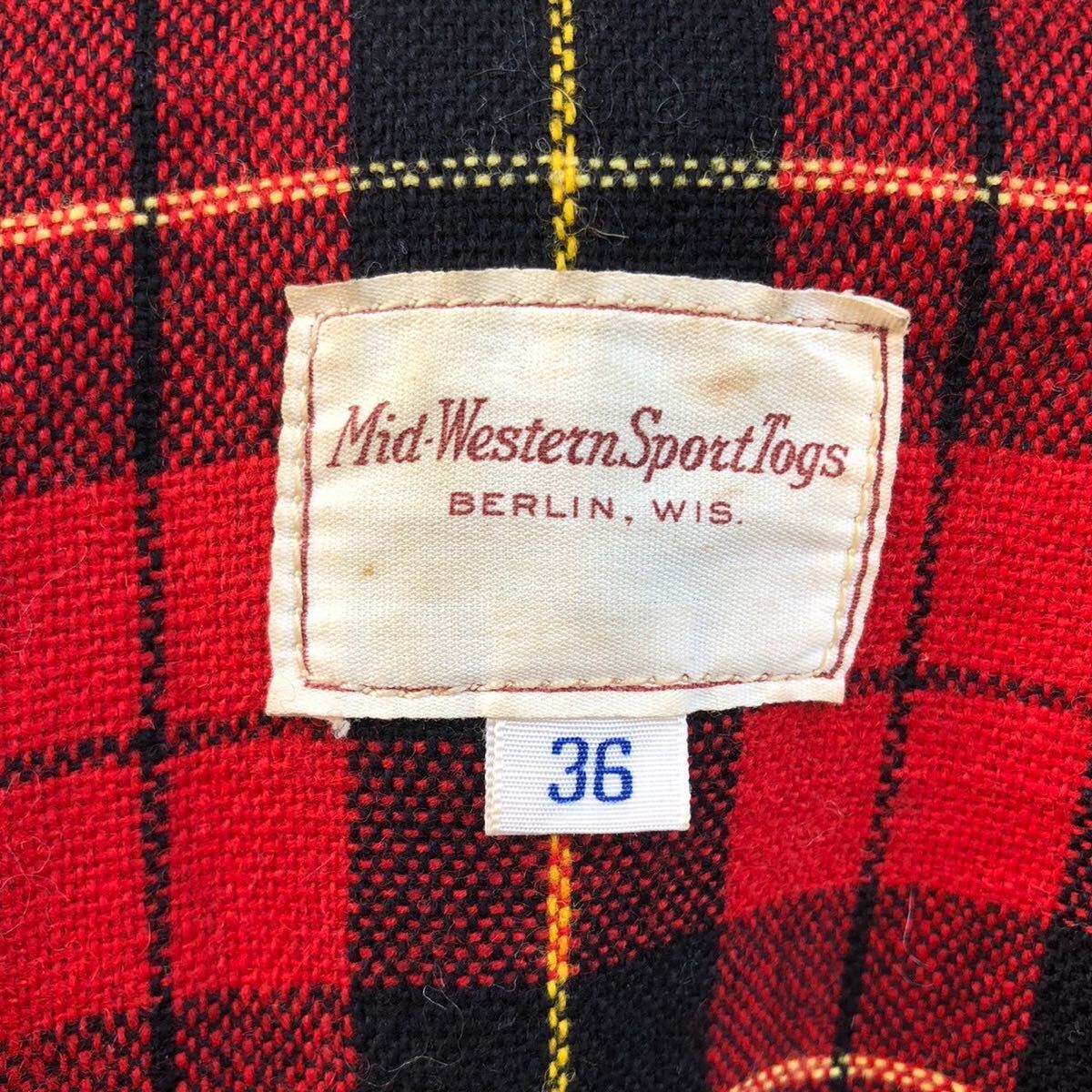 40s USA製 ヴィンテージ mid western ディアスキン レザー 40s USA製 ヴィンテージ mid western ディアスキン レザー