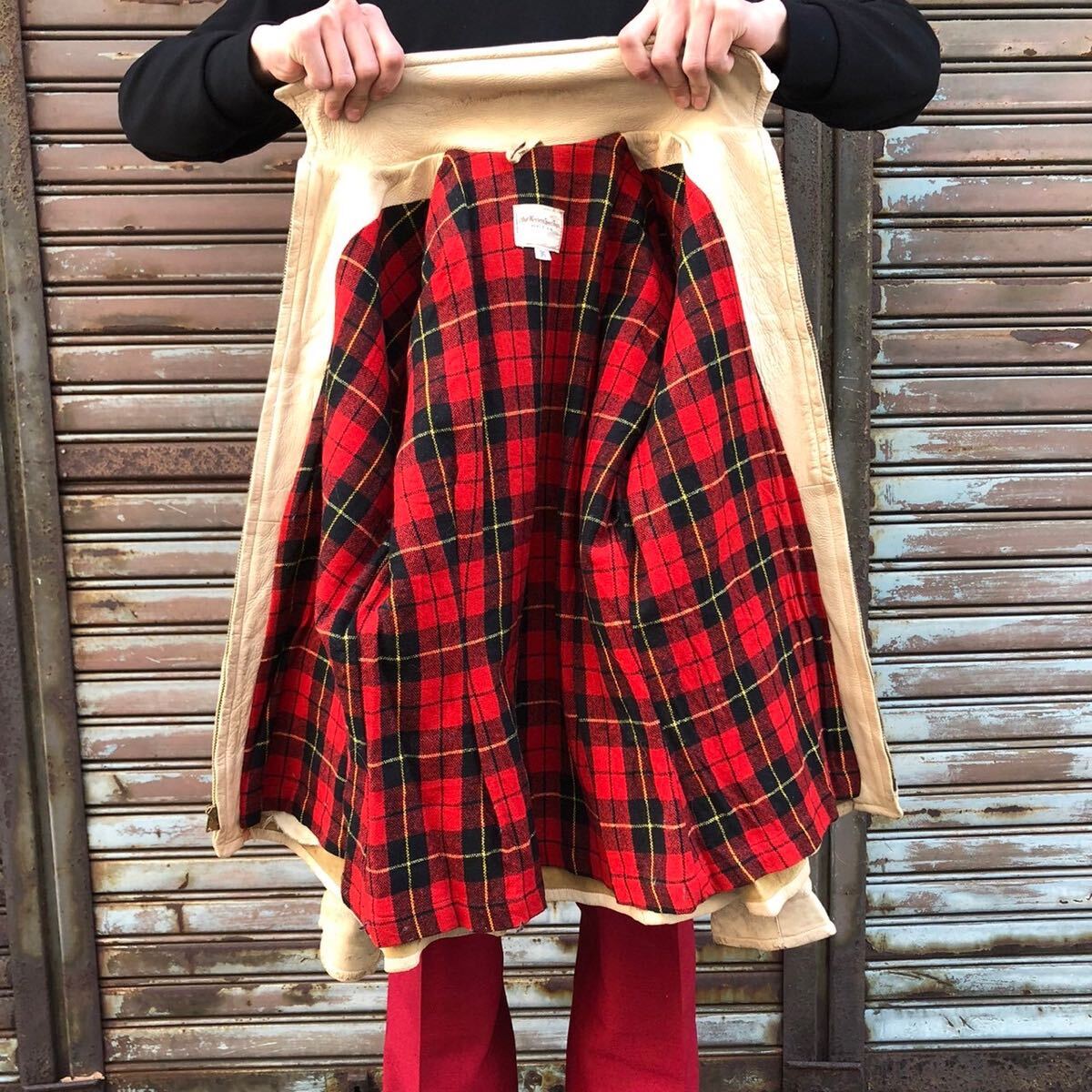 40s USA製 ヴィンテージ mid western ディアスキン レザー 40s USA製 ヴィンテージ mid western ディアスキン レザー