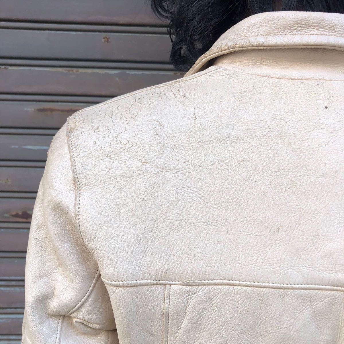40s USA製 ヴィンテージ mid western ディアスキン レザー 40s USA製 ヴィンテージ mid western ディアスキン レザー