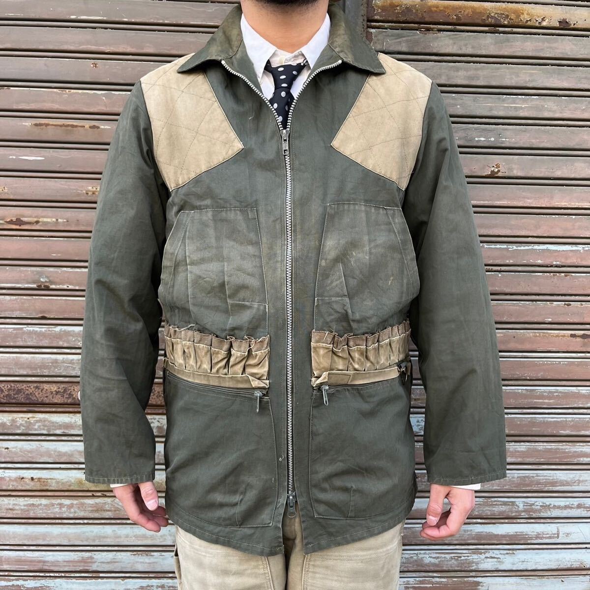 フランス製 80s COLAMTISS COLAMTEX ハンティングジャケット フランス製 80s COLAMTISS COLAMTEX ハンティングジャケット