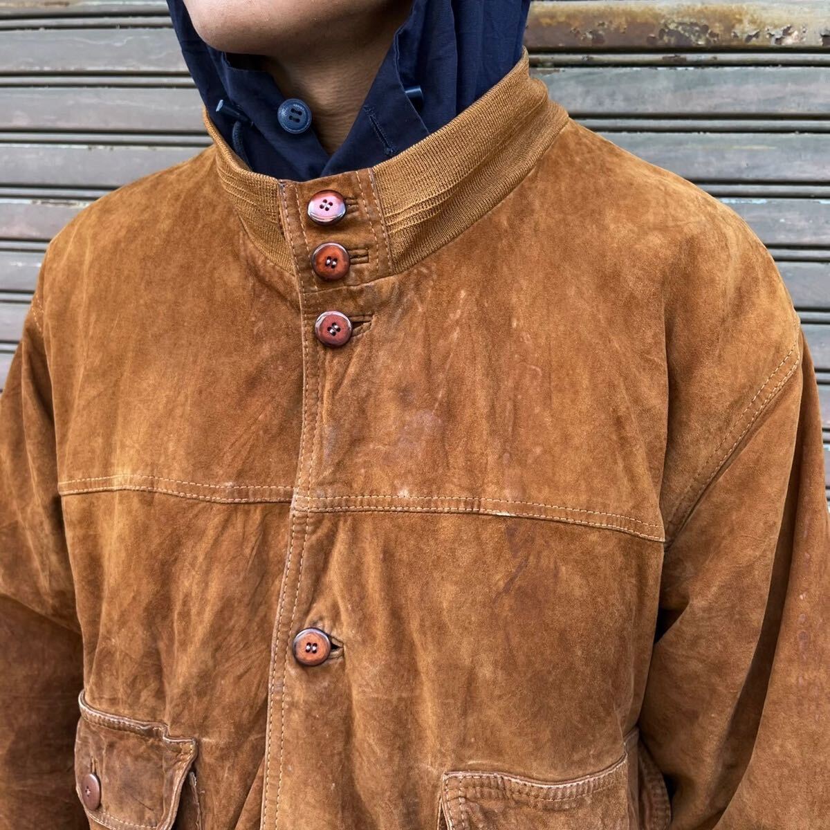90s ヨーロッパ古着 Euro Vintage ヌバック レザー A1 フライト 90s ヨーロッパ古着 Euro Vintage ヌバック レザー A1 フライト