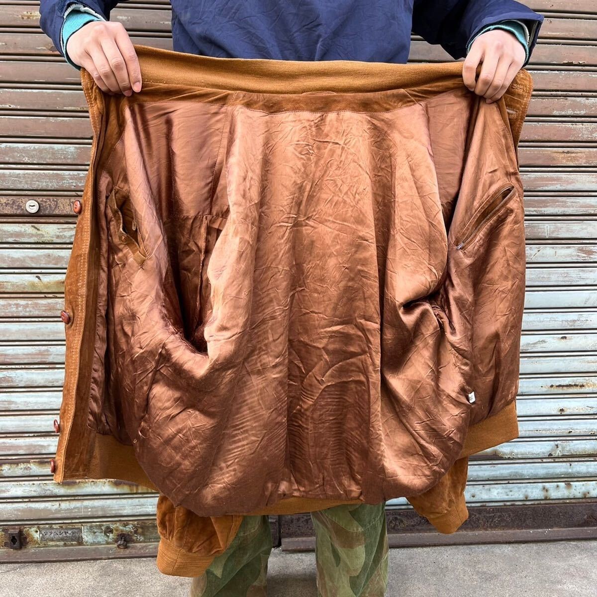 90s ヨーロッパ古着 Euro Vintage ヌバック レザー A1 フライト 90s ヨーロッパ古着 Euro Vintage ヌバック レザー A1 フライト