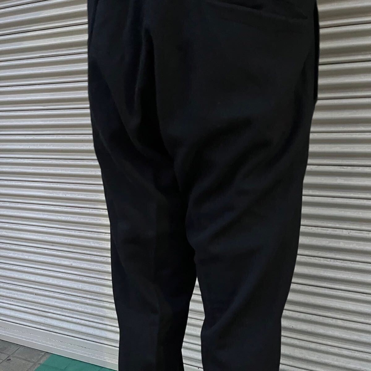 30s 40s Euro Vintage ウール スラックス 針刺し バックルバック 30s 40s Euro Vintage ウール スラックス 針刺し バックルバック