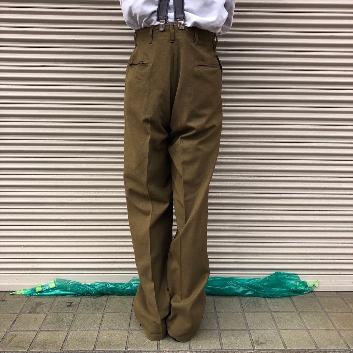 貴重 良品 40s US Army M-43 FIELD TROUSERS WOOL 米軍実物 M-41 貴重 良品 40s US Army M-43 FIELD TROUSERS WOOL 米軍実物 M-41