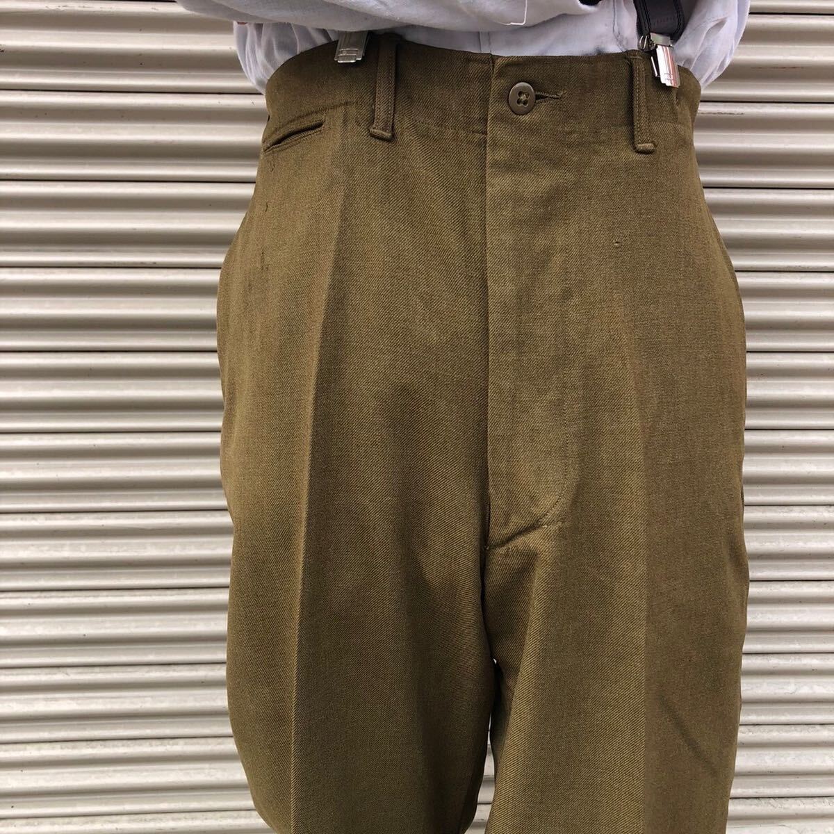 貴重 良品 40s US Army M-43 FIELD TROUSERS WOOL 米軍実物 M-41 貴重 良品 40s US Army M-43 FIELD TROUSERS WOOL 米軍実物 M-41