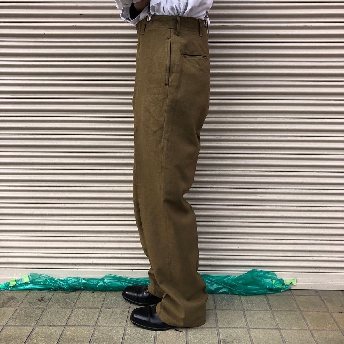 貴重 良品 40s US Army M-43 FIELD TROUSERS WOOL 米軍実物 M-41 貴重 良品 40s US Army M-43 FIELD TROUSERS WOOL 米軍実物 M-41
