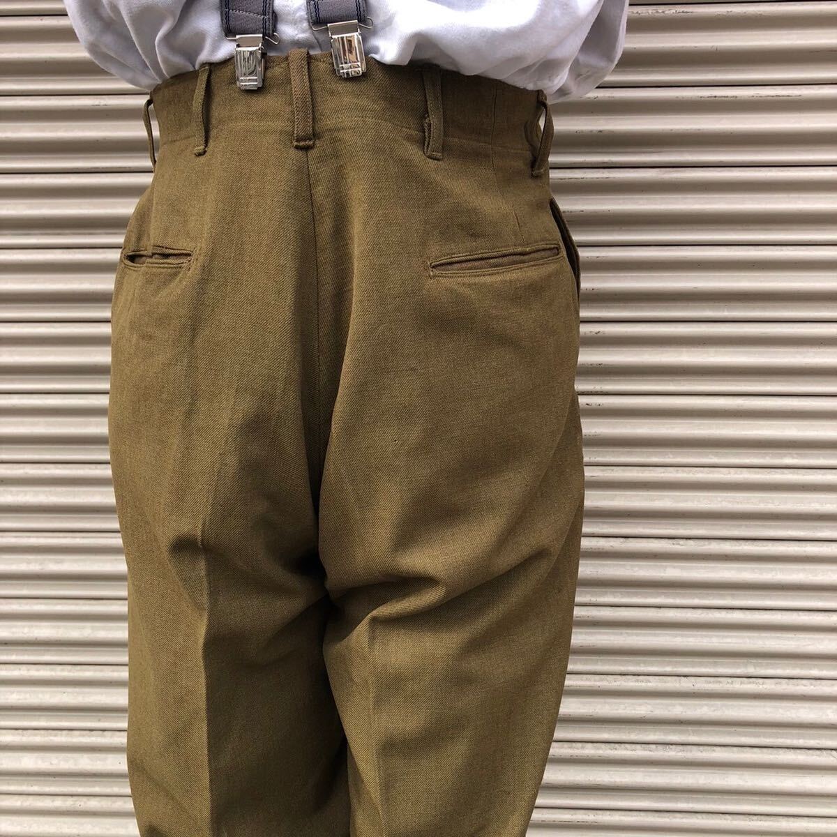 貴重 良品 40s US Army M-43 FIELD TROUSERS WOOL 米軍実物 M-41 貴重 良品 40s US Army M-43 FIELD TROUSERS WOOL 米軍実物 M-41