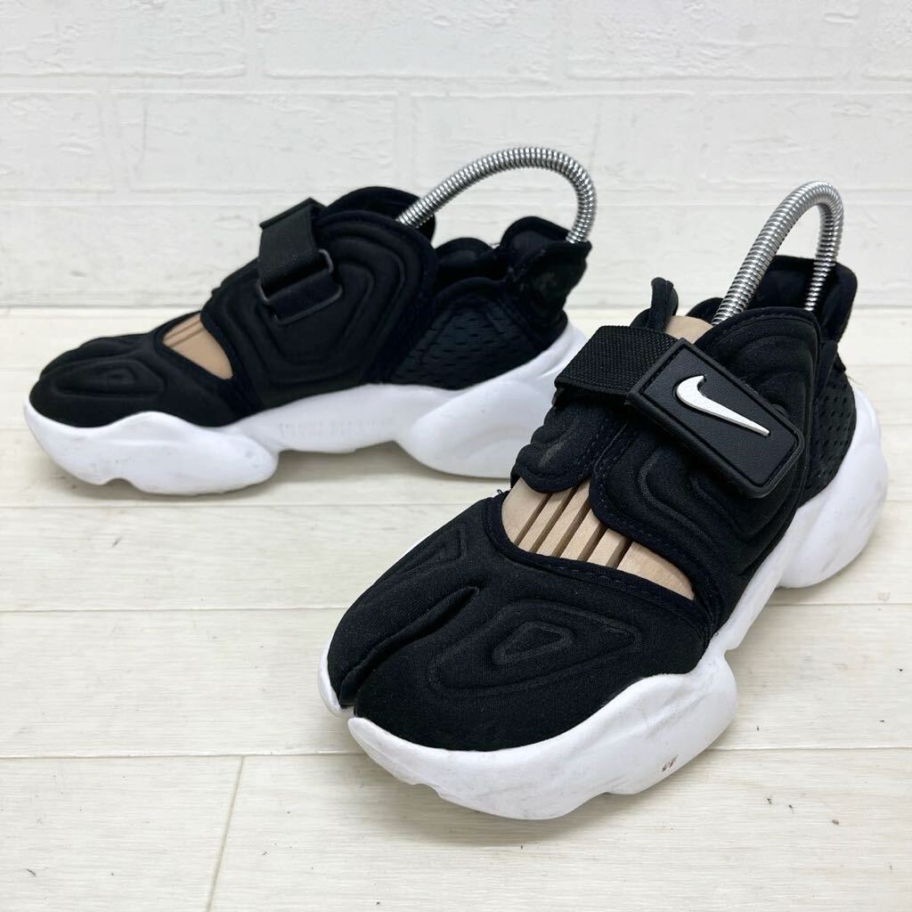 和269★ NIKE AQUA RIFT ナイキ アクアリスト スニーカー シューズ 22 レディース ブラック_画像1