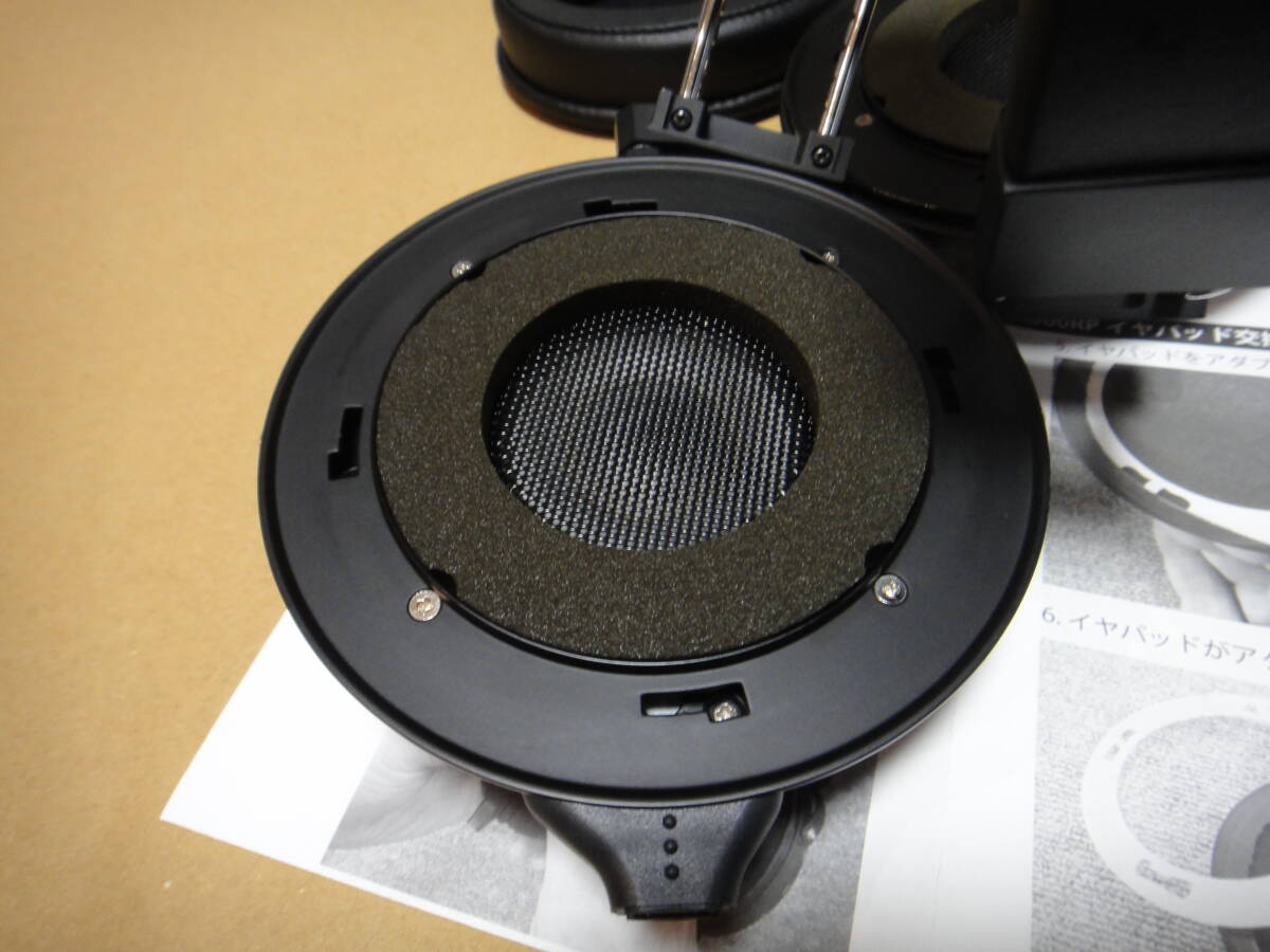 【中古・美品】 FOSTEX TH900mk2 プレミアム リファレンス ヘッドホン ボルドー ダイナミック 密閉型 クローズド イヤーパッド純正新品_画像6