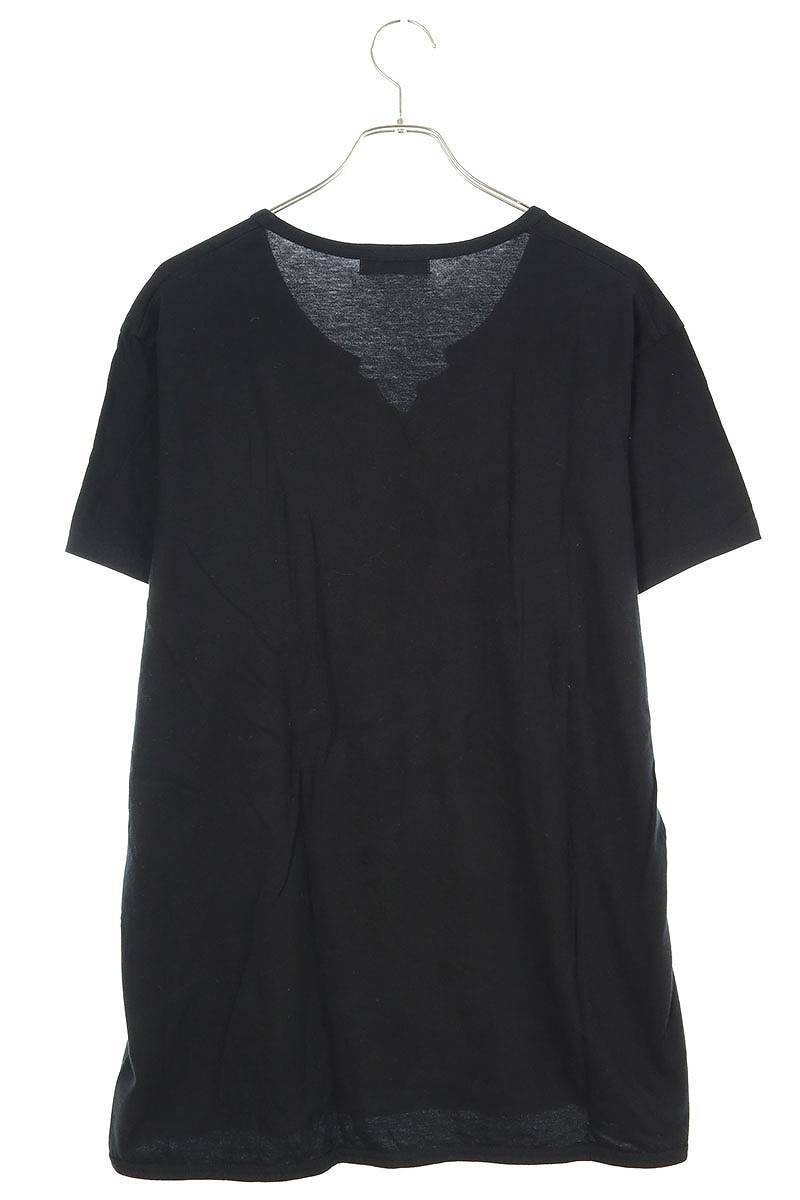 ヨウジヤマモトプールオム YOHJI YAMAMOTO POUR HOMME HW-T74-086 サイズ:3 フロントカッティングデザインTシャツ 中古 BS99_画像2